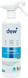 Dew Disinfect, All Purpose Surface Sanitizer, 99.995% effective against viruses & bacteria, 80 times more effective than bleach, fragrance-free, no-rinse formula, ideal around food prep areas, 500ml