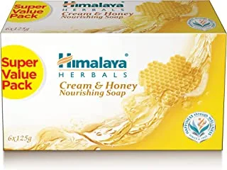 Himalaya Cream & Honey Nourishing Soap Nourish & Moisturize, Keeping the Skin Soft & Supple -6x125gm