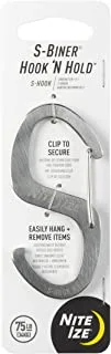 Nite Ize SBH-11-R6 S-Biner Stainless Steel Hook-N-Hold S-Hook, One Size