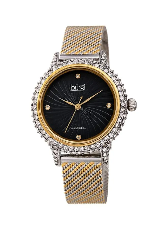 Burgi Women's Water Resistant Diamond Studded Analog Watch BUR250TTG
