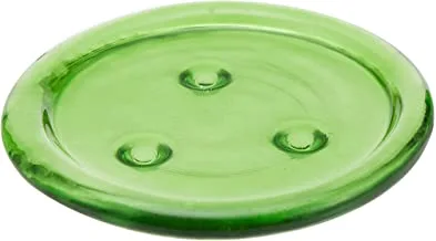 Glass Candle Holder Rnd Green B030110010_02