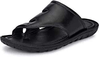 Burwood Men BWD 151 Leather Flip Flops Thong Sandals