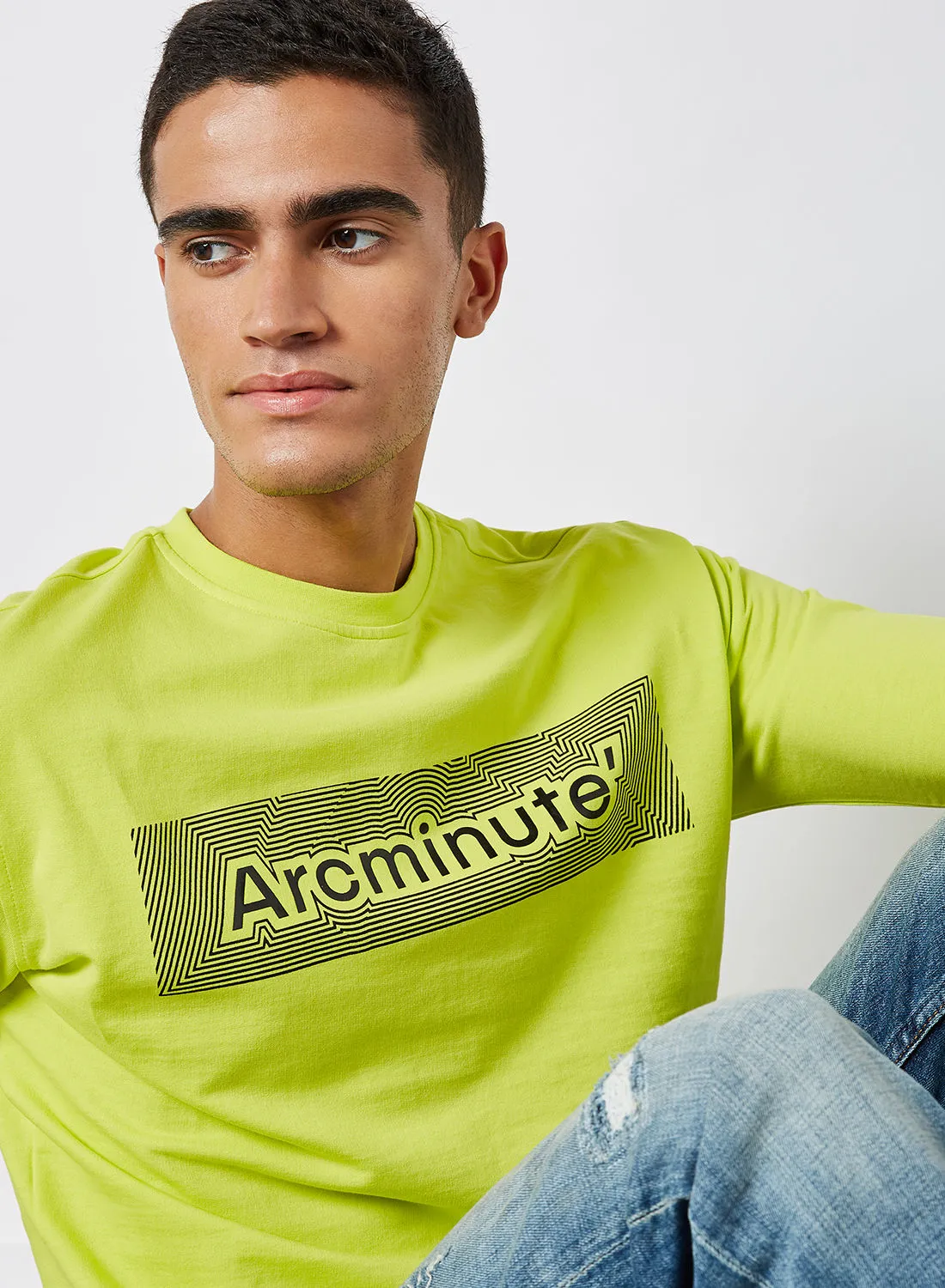 Arcminute Logo Crew Neck T-Shirt Sulphur Spring