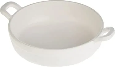 Servewell Melamine Horeca Round Servo Dish With Handle White 14.5Cm