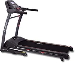 SPARNOD FITNESS STH-5300 (5.5 HP Peak) Automatic Treadmill - Foldable Motorized Walking & Running Machine for Home Use - Sturdy Equipment with Auto Incline, Black