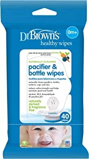 Dr. Browns Pacifier & Bottle Wipes, 40-Pack HG040