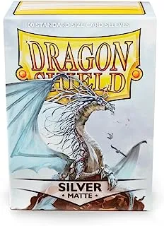 Dragon Shield - Matte Standard Size Sleeves 100Pk - Silver
