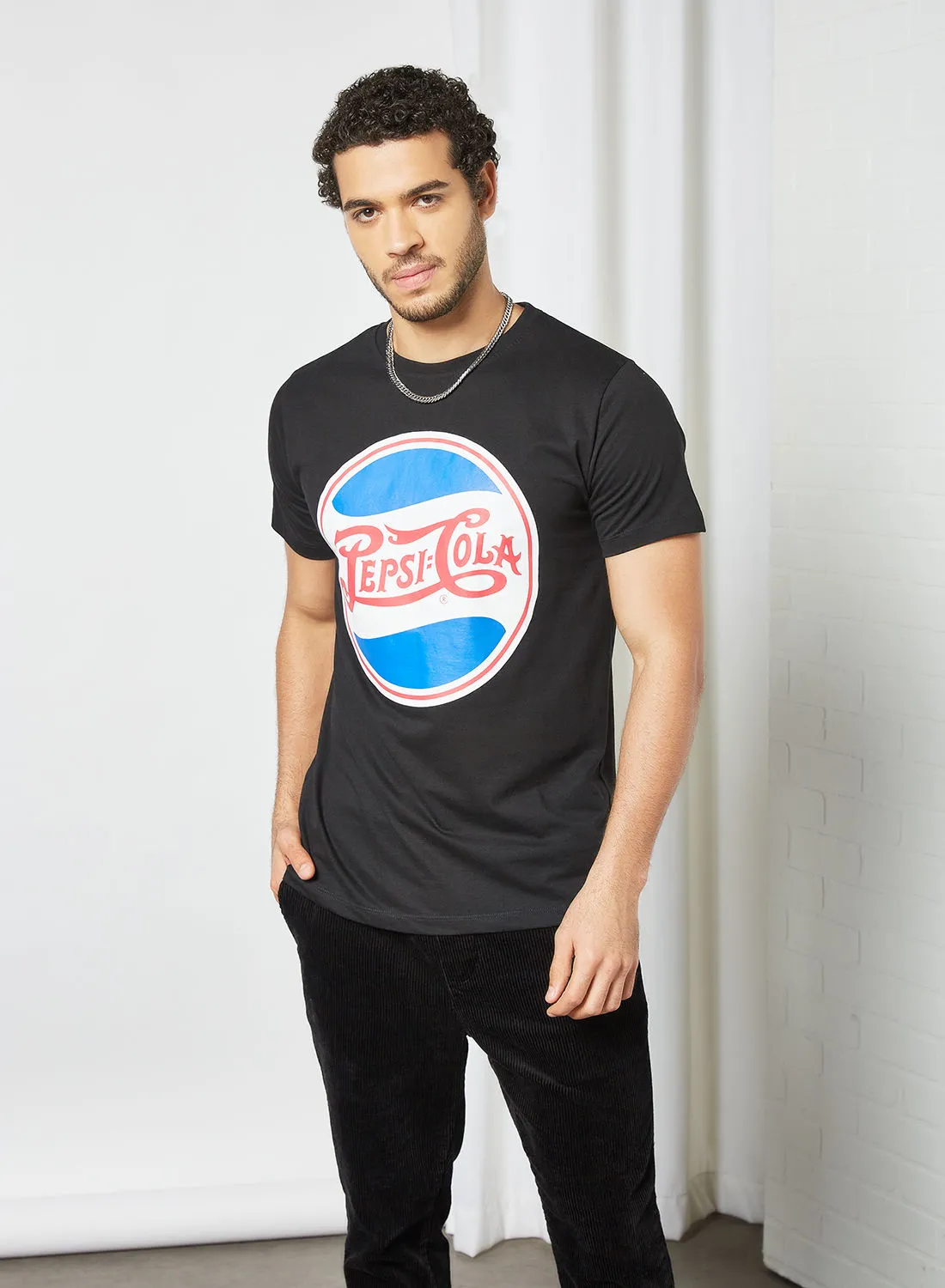 STATE 8 Pepsi Print T-Shirt Black