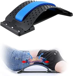 Showay back stretcher, lumbar back pain relief device(4 level), spine borad deck multi-level back cracker lumbar, pain relief for herniated disc, sciatica, scoliosis, lower and upper