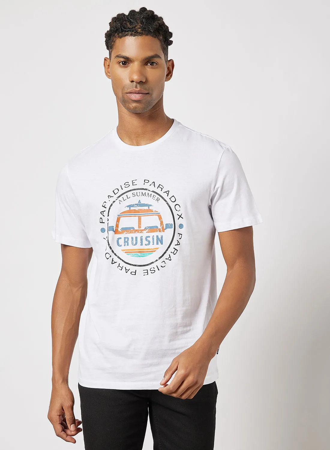ONLY & SONS Slogan Print T-Shirt