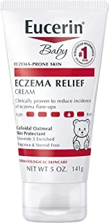 كريم الجسم Eucerin Baby Eczema Relief Body Cream - خالٍ من الستيرويد والعطور لعمر 3+ أشهر - 5 أونصة. الة النفخ