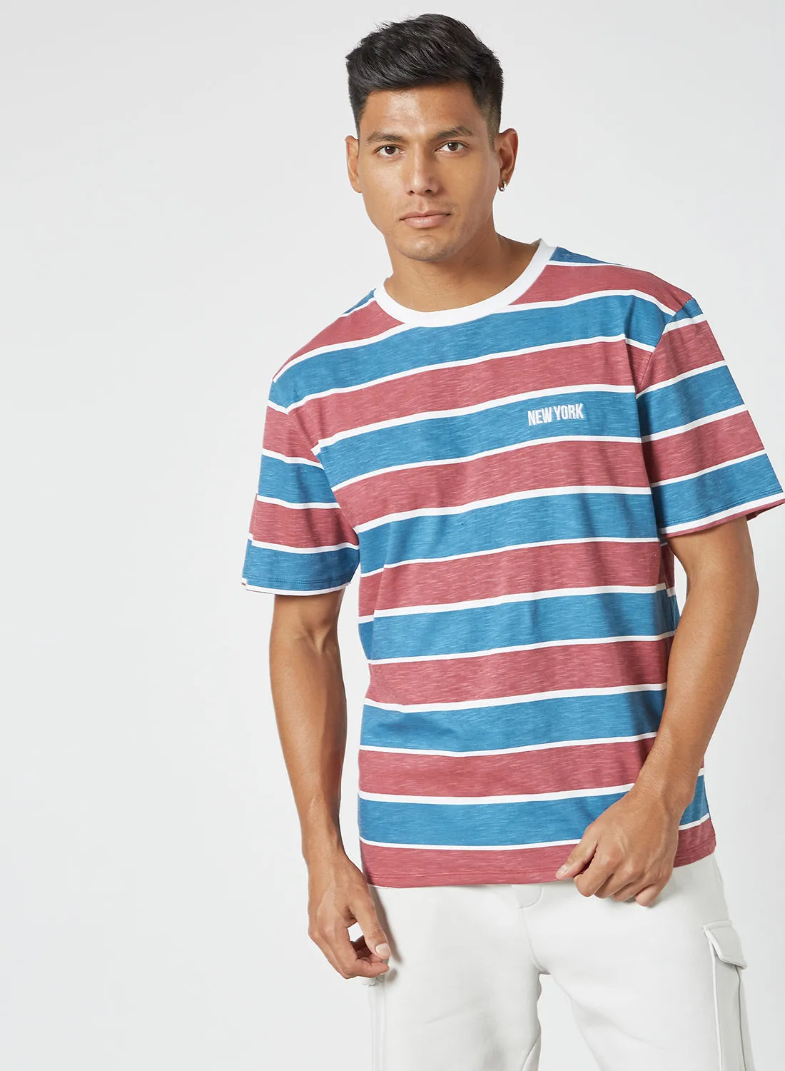 STATE 8 Round Neck Striped T-Shirt Multicolour
