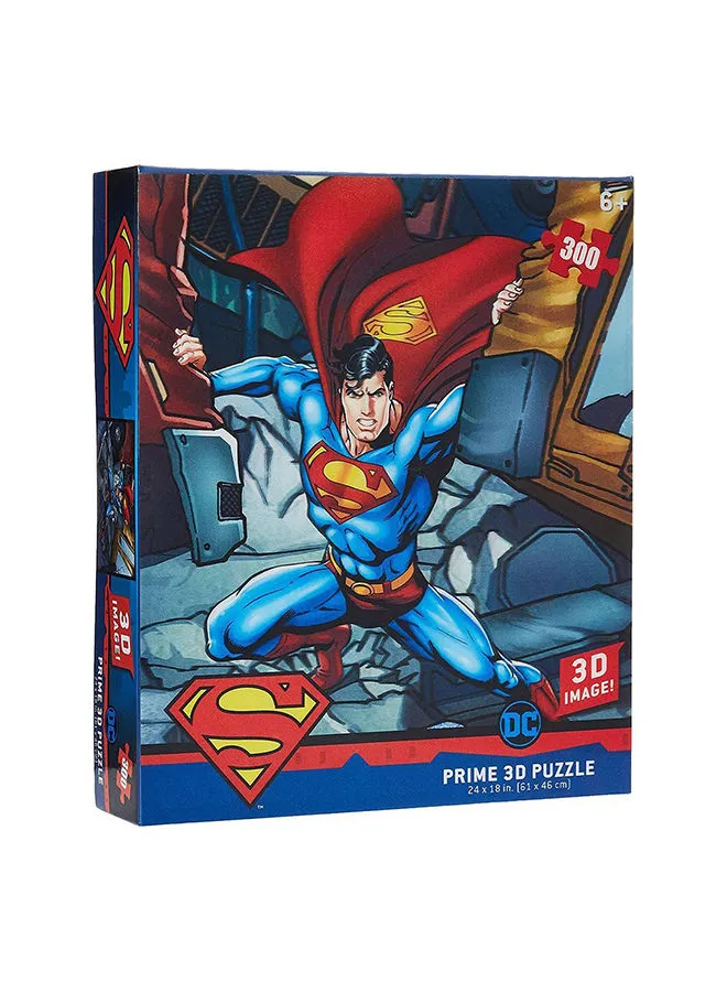 Prime 3D 300-Piece Superman Strength 3D Puzzle 61x46cm 61x46cm
