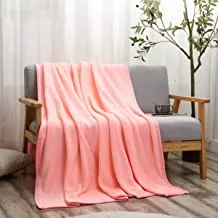 DONETELLA Fleece Blanket in 300 GSM Soft and Cozy Lightweight Velvet Blanket Ideal For Couch, Bed, Travel, Camping Available in King Size and Single Size (بطانية مخمل)
