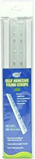 FIS FSFS-S171 Self Adhesive Filing Strip 20-Piece Set, White