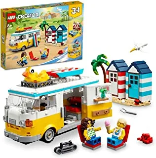 LEGO® Creator Beach Camper Van 31138 Building Toy Set (556 Pieces)