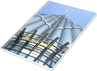 FIS FSNBA41903 70 GSM 8 mm Single Line Burj Khalifa Spiral Notebook 5-Pieces, 70 Sheets, A4 Size