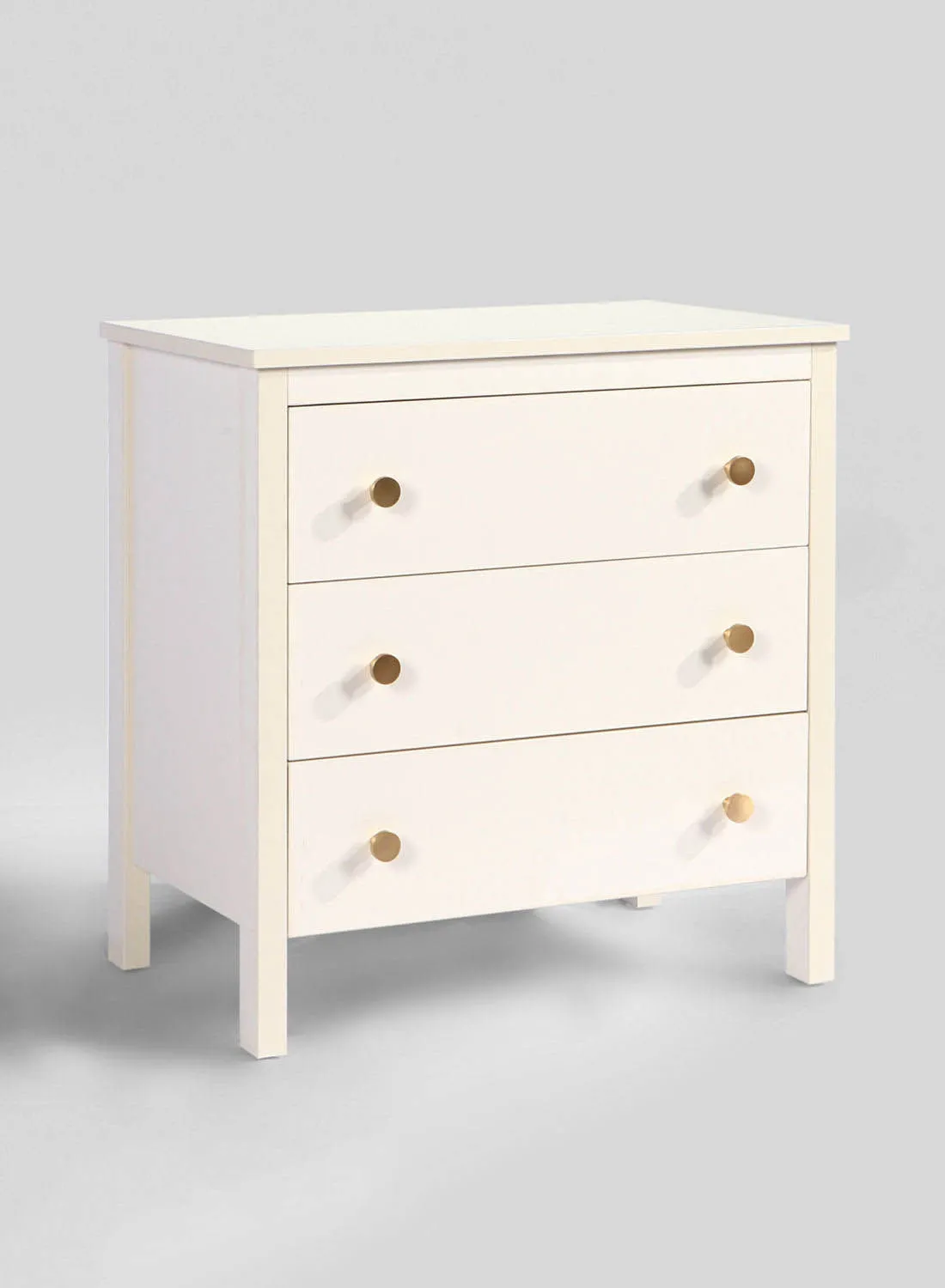 Switch Bedroom Makeup Vanity - White Frigg Collection 700 X 450 X 720 - 3 Drawer Dresser For Hairstyle