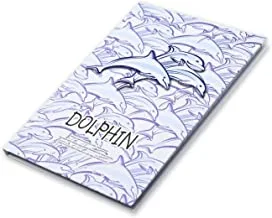 FIS Pack Of 5 Hard Cover Notebook, 96 Sheets A5 Dolphin Design 2 -FSNBHCA596-DOL2
