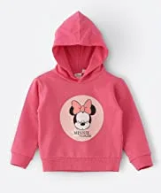 Minnie Mouse Hooded Sweatshirt for Infant Girls - Pink, 0-6months