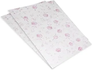 20-Piece FIS Gift Wrapping Paper 35gsm 50X70cm, White/Pink - FSGF06