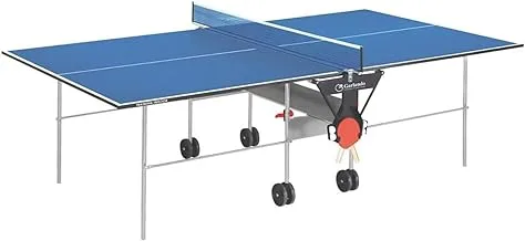 Garlando training gdc-113i indoor foldable with wheels - blue tt table