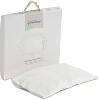 The Little Green Sheep Organic Cotton Stokke/Leander Cot Fitted Sheet,White,BD002HW