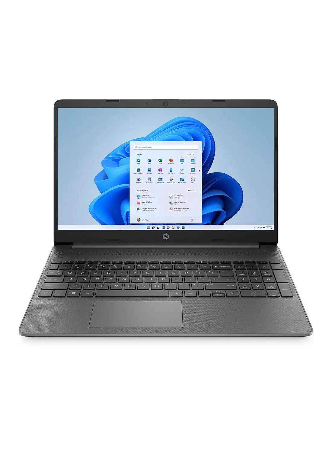 hp Laptop 15s-fq5013nx With 15.6-Inch FHD Display, Intel Core i5-1235U Processor / 8GB RAM / 512GB SSD / Intel Iris Xᵉ Graphics / Windows 11 Home / English/Arabic Chalkboard Gray