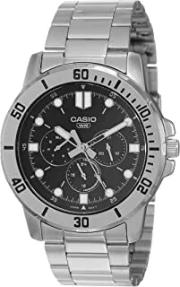 Casio Men's Standard Analog Multi Hands Stainless Steel Band Watch MTP-VD300D-1EUDF