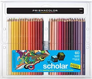 Prismacolor 92808HT Scholar Colored Pencils, 60-Count