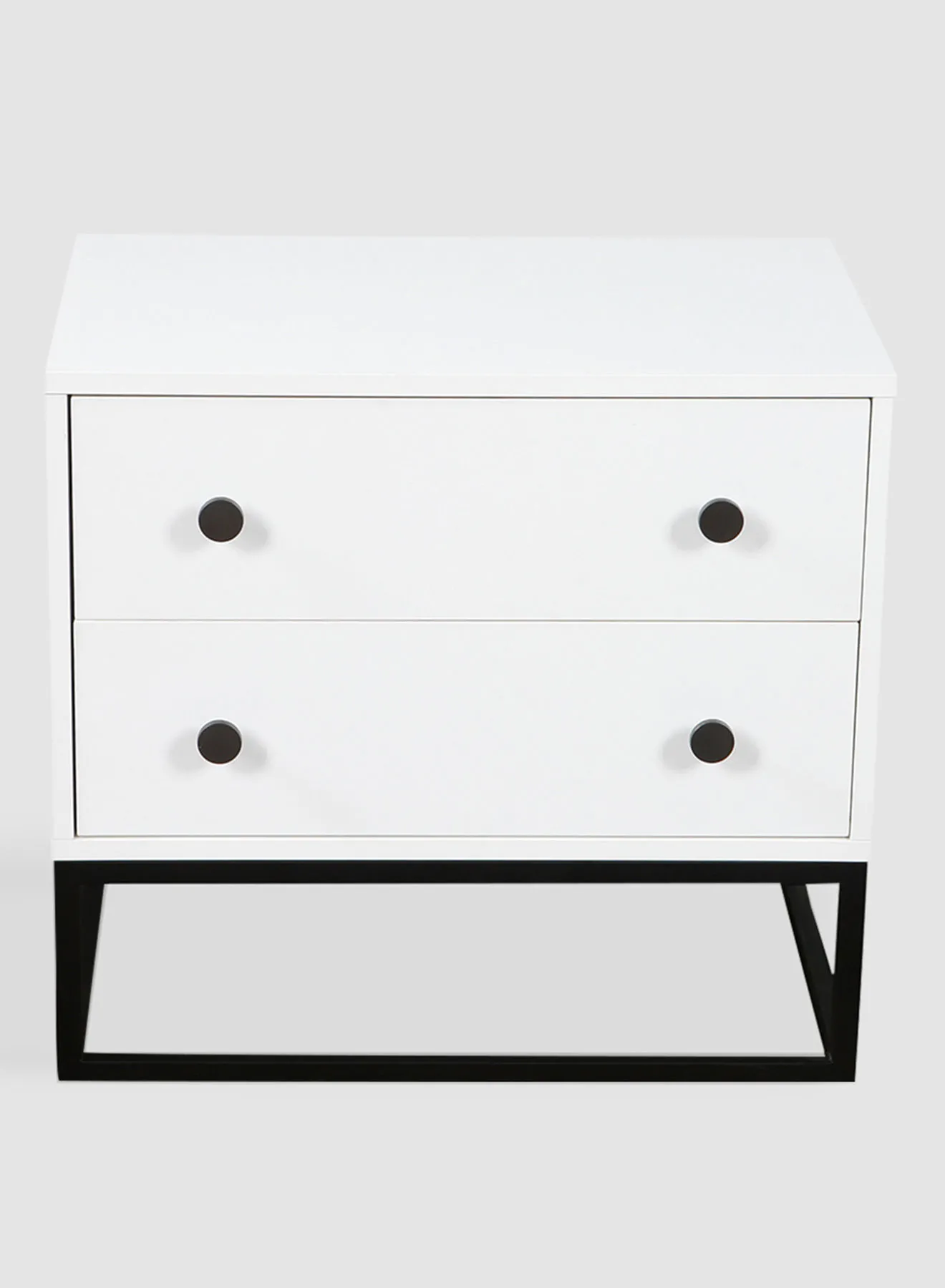 Switch Bedside Table - Size 600 X 390 X 550 White Nightstand Comdina - Bedroom Furniture