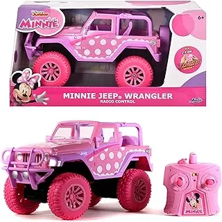 Jada disney rc minnie mouse jeep wrangler, pink