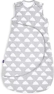 Snuz Pouch Baby Sleeping Bag, 2.5 Tog – Cloud Nine Design – Soft 100% Cotton with Zip For Easy Nappy Changing – 6-18M