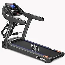 SPARNOD FITNESS STH-2150 / STH-2160 4-HP Peak Treadmill for Home Use, Space Saving 90° Foldable | 4-HP Peak, 100-kg Max User Weight, 1-14 km/hr Speed