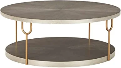 Ashley Homestore Ranoka Round Coffee Table, Platinum