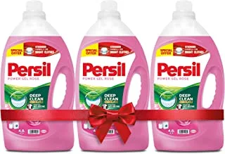 Persil Power Gel Liquid Laundry Detergent, With Deep Clean Technology, Rose,Pack of Three, 3x4.8L