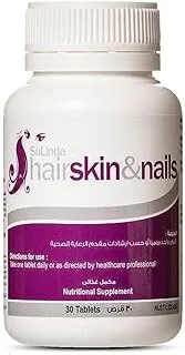 SuLinda Hair, Skin and Nails Nutritional Supplement 30 Capsules
