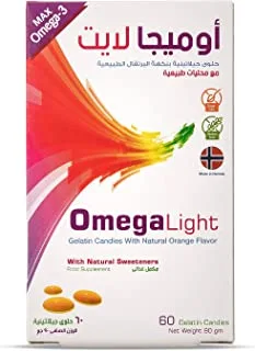 Omega Light, Fish Oil Concentrate, 60 Gelatin Candies