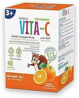 Sulinda Vita C| Unflavored, Vitamin C | 250mg, 40 Lozenges