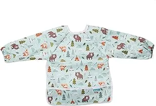 Dreeba Long sleeves Bibs Light green color with a forest design