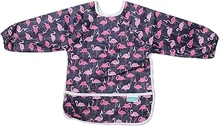 Dreeba Long sleeves Bibs Navy color with a flamingo design
