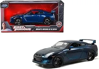 Jada Fast and Furious 1:24 Scale GT-R 2009 Nissan Car, Blue