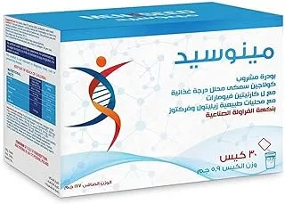 Menoseed, Hydrolyzed Fish collagen with L-Carntine Fumarate- 30 sachets with strawberry flavor