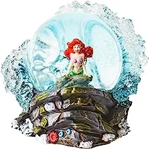 Enesco Disney Showcase The Little Mermaid Ariel on Rock Waterglobe Waterball, 5.5 Inch, Multicolor