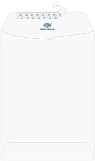 FIS FSEE1030PMWB25 100 GSM Peel and Seal Paper Envelope Set 25-Pieces, 7.5-Inch x 5-Inch Size, Moon Beam White