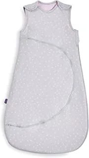 SnuzPouch Baby Sleeping Bag, 2.5 Tog – Rose Spot Design – Soft 100% Cotton with Zip for Easy Nappy Changing – 0-6M