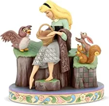 Enesco disney traditions by jim shore sleeping beauty princess aurora with animals figurine, 8 inch, multicolor