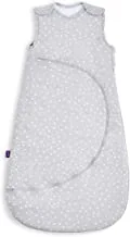 SnuzPouch Baby Sleeping Bag, 2.5 Tog – White Spot Design – Soft 100% Cotton with Zip For Easy Nappy Changing – 6-18M