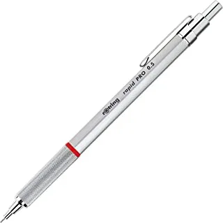 rOtring 1904291 Rapid PRO Ballpoint Technical Drawing Pen, Medium Point, Silver Chrome