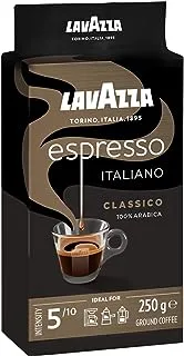 قهوة اسبريسو مطحونة من لافازا، 250 جرام - عبوة من قطعة واحدة